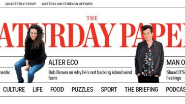 Schwartz Media's The Saturday Paper online masthead.