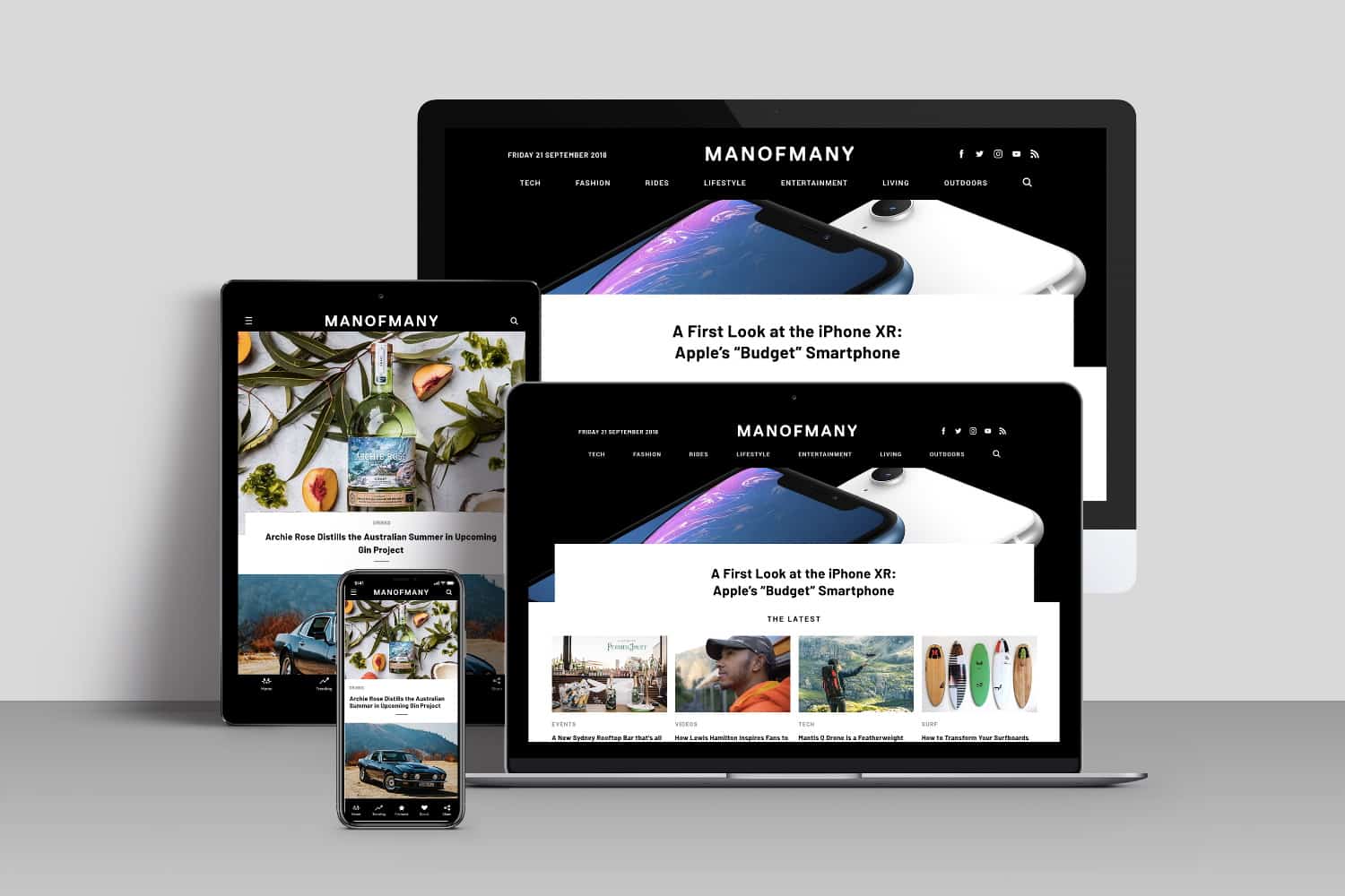 Man of Many website