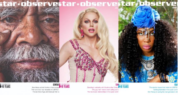 Cover images from The Star Observer
