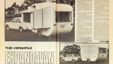 A spread from Caravan World magazine first edition.