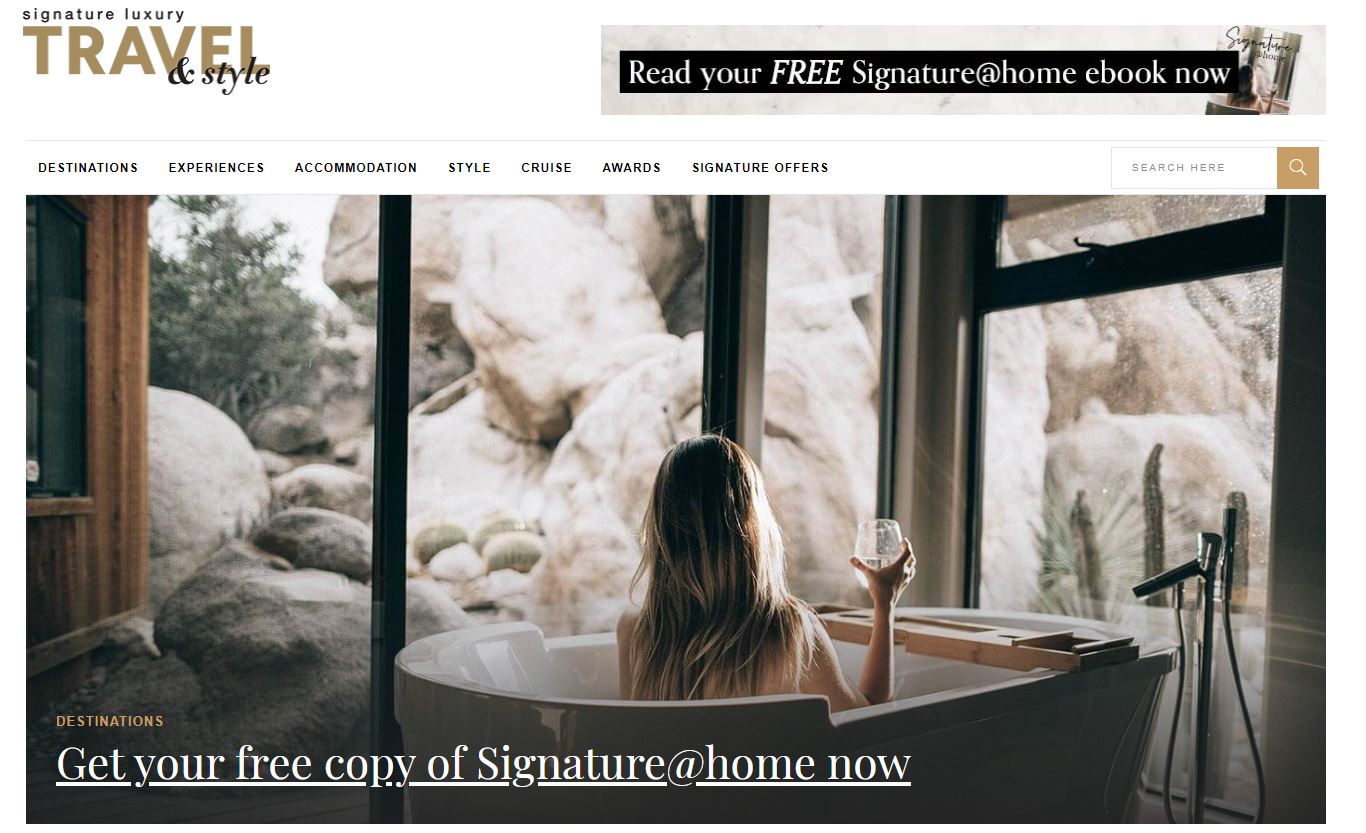 Signature@home luxury travel magazine launched