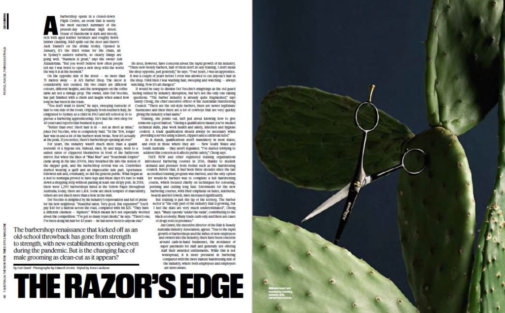 A spread from the second issue of T Australia